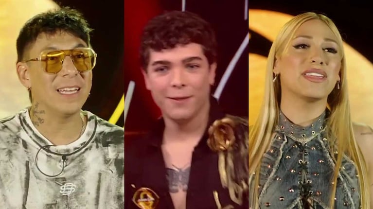 Brian Sarmiento, Juanicar y Danelik (Fotos: capturas Telefe)