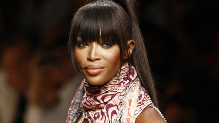 British top model Naomi Campbell wears a creation as part of Miss Bikini's Spring/Summer women collection 2008 in Milan September 22, 2007. The Milan's fashion week will run until September 29. REUTERS/Stefano Rellandini (ITALY)