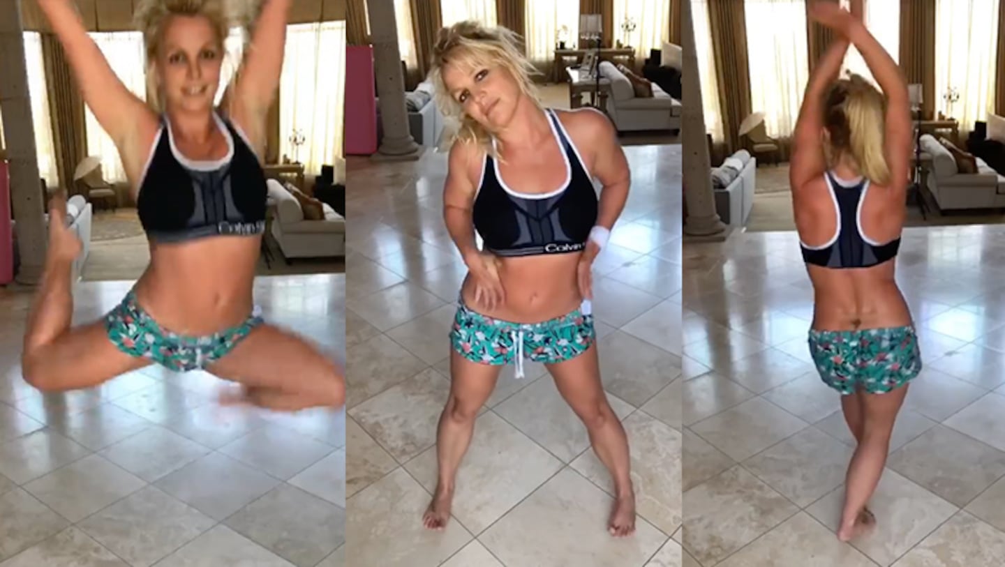 Britney bailó como loca al ritmo de Otis Redding.