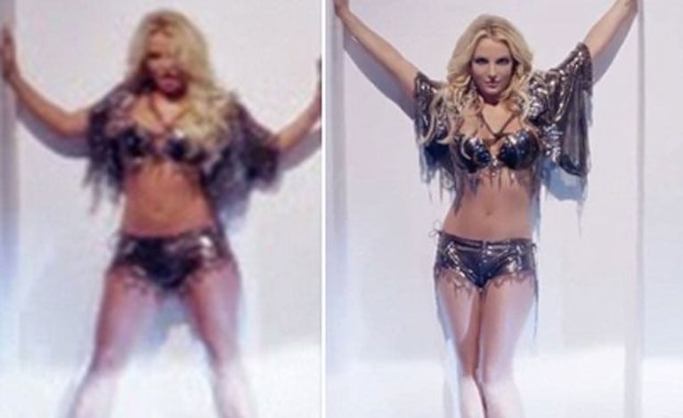 Britney Spears: El Photoshop en el video Work Bitch que desató la polémica. (Foto: Web)