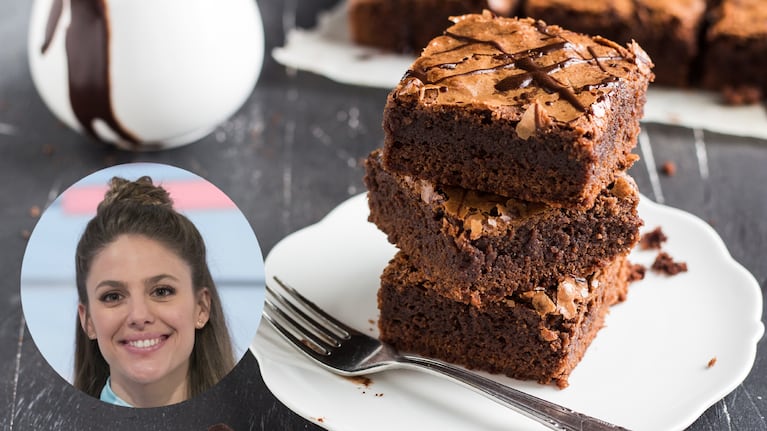 Brownie sin azúcar ni harina, la receta de la chef española Marta Verona. Foto: Montaje
