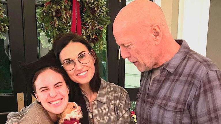 Bruce y Tallulah Willis y Demi Moore (Foto: Instagram)