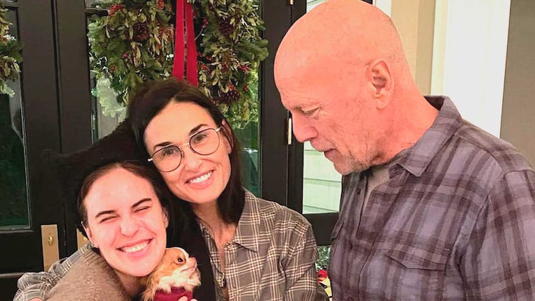 Bruce y Tallulah Willis y Demi Moore (Foto: Instagram)