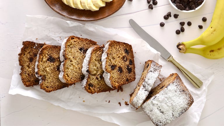Budín de banana con chips de Mada Patisserie: la mejor receta para tus meriendas