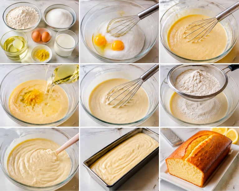 Budín de limón esponjoso con pocos ingredientes (Foto IA)