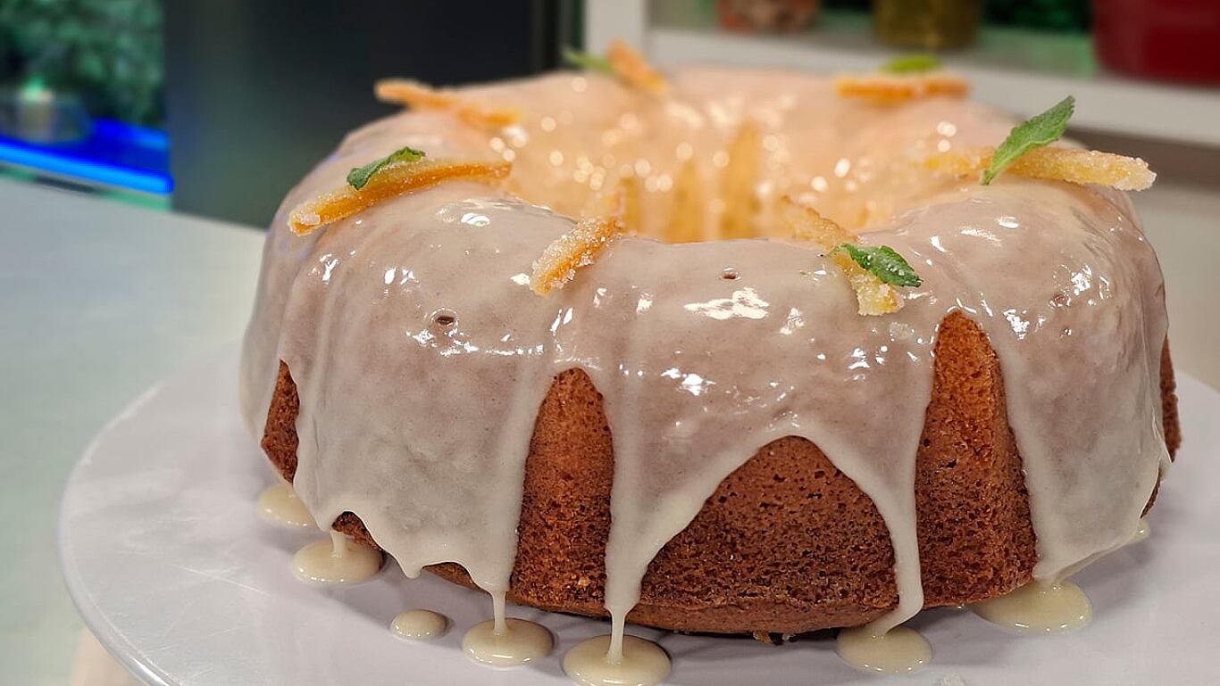 Budín de naranja y polenta, receta