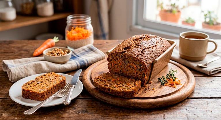 Budín integral de zanahoria: la receta fácil y saludable con pocos ingredientes (foto IA)