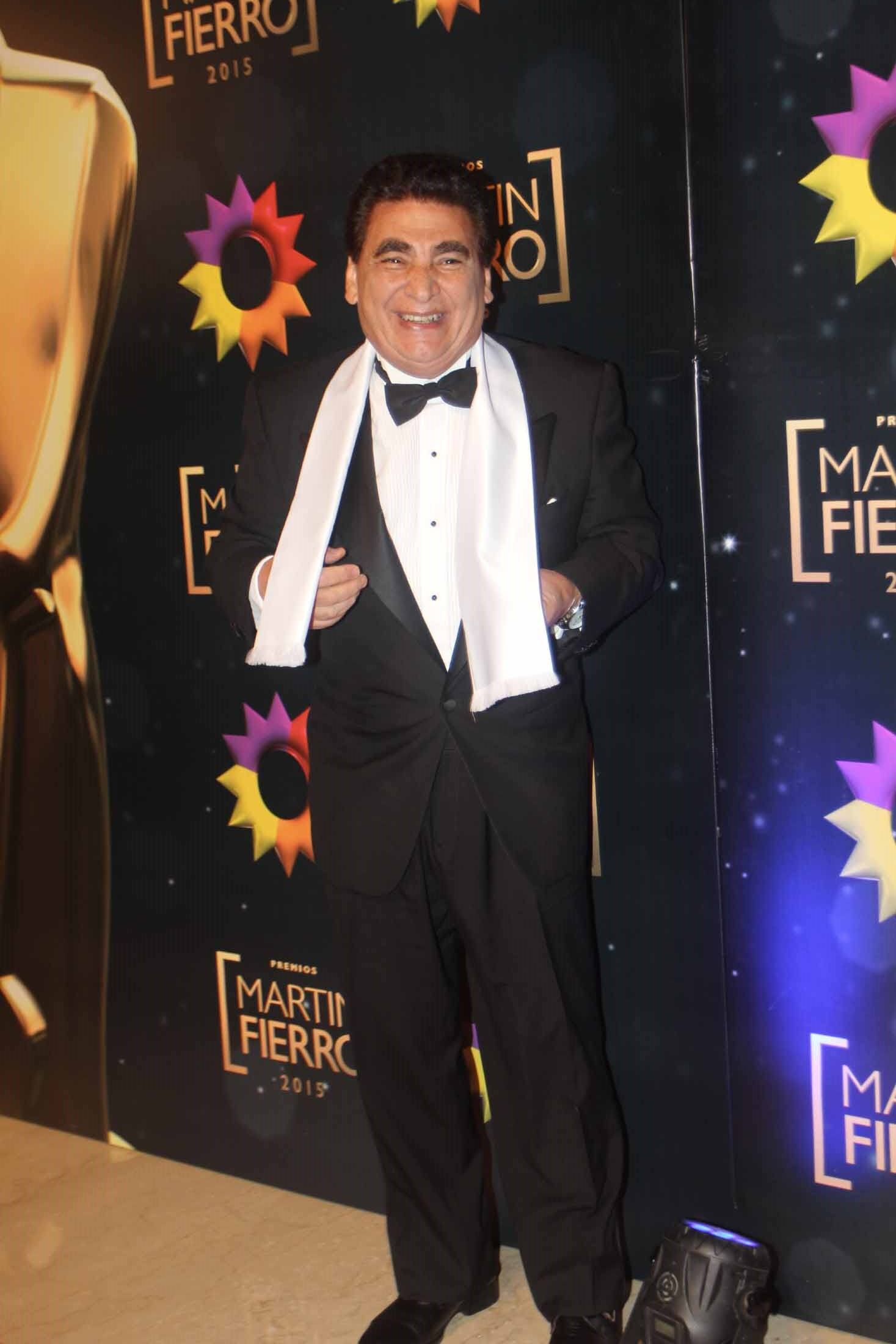 Cacho Rubio en los Martín Fierro. (Foto: Movilpress- Ciudad.com). 