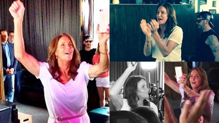 Caitlyn Jenner en pleno festejo de la legalización del matrimonio igualitario (Fotos: Instagram).
