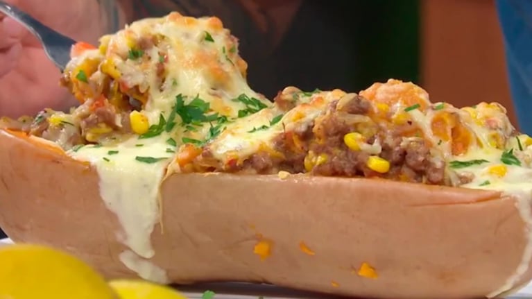 Calabaza rellena y gratinada: una receta fácil, rendidora y sin desperdicios. Foto: Cucinare.TV.