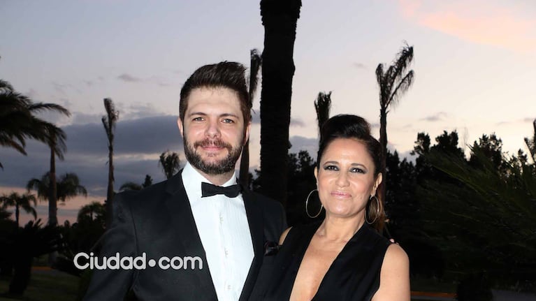 Callejón y Diotto, en el casamiento de El Terco (Foto: Movilpress)