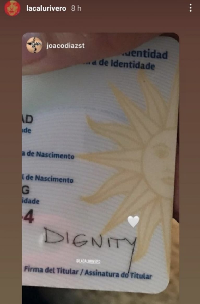 Calu Rivero cambió su nombre en el documento de identidad y lo celebró en las redes 