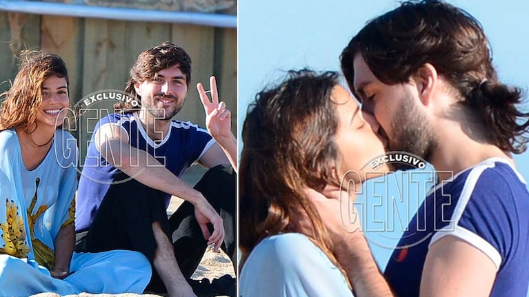 Calu Rivero, enamorada en Punta del Este: besos y mimos cómplices con el músico Joaquín Vitola en la playa