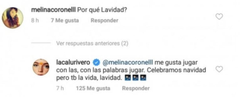 Calu Rivero rebautizó la Navidad con otro nombre: “Me gusta jugar con las palabras; celebramos lavidad"