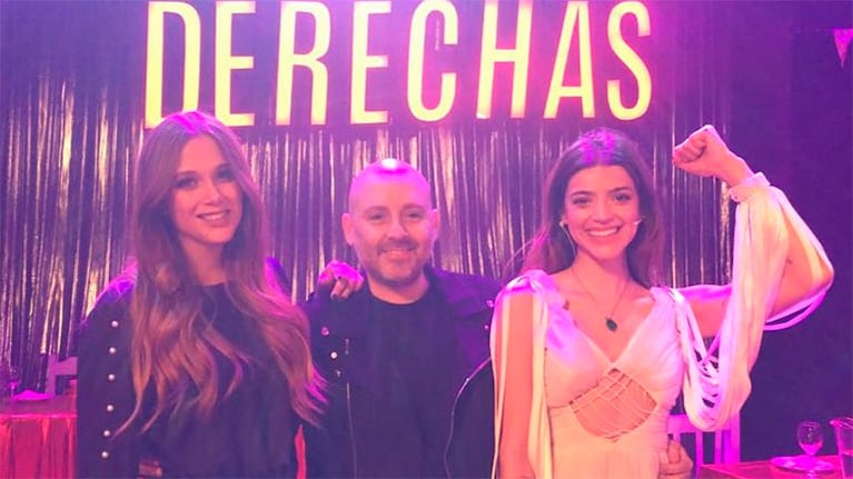 Calu Rivero y Barbie Vélez, juntas con Muscari en Derechas