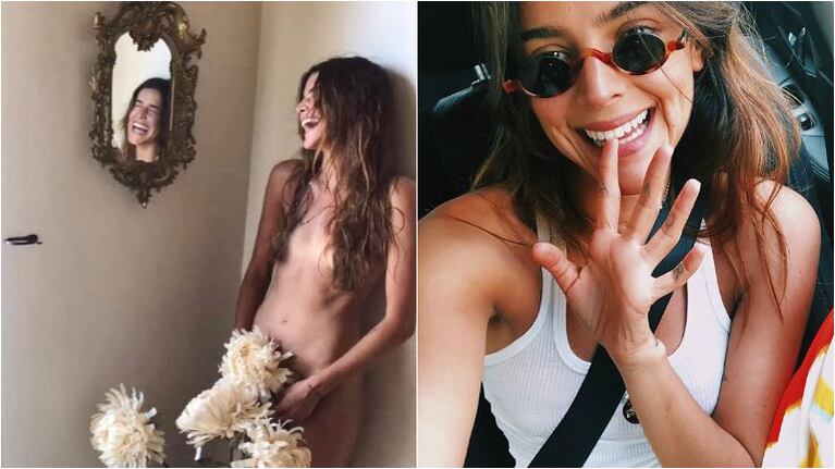 Calu Rivero y su foto al desnudo… ¡solo cubierta por flores!