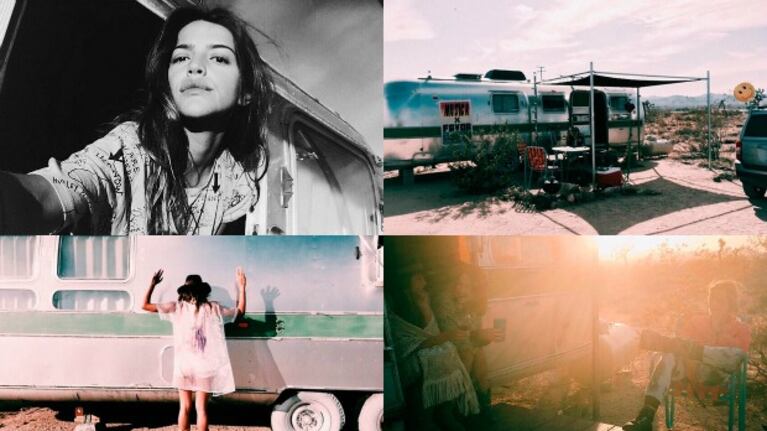 Calu Rivero y un viaje en casa rodante al desierto estadounidense para festejar su cumpleaños. (Foto: Instagram)