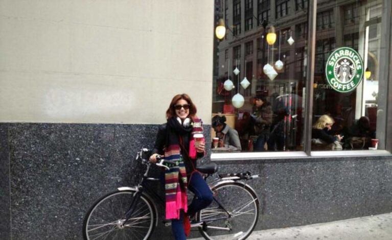 Calu y si bici recuperada. (Foto: @riverocalu)