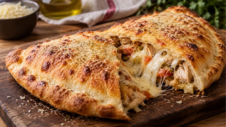 Calzone gratinado, una receta que no falla. Foto: Freepik