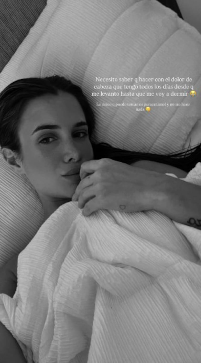 Cami Homs habló de su mal momento durante el embarazo: “Desde que me levanto hasta que me voy a dormir” | Créditos: Instagram @camihoms