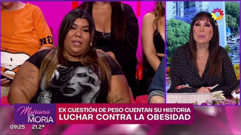Camila Deniz con Moria Casán.