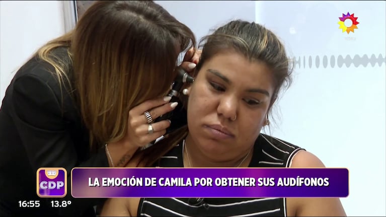 Camila Deniz se hizo una audiometría (Foto: captura de eltrece).