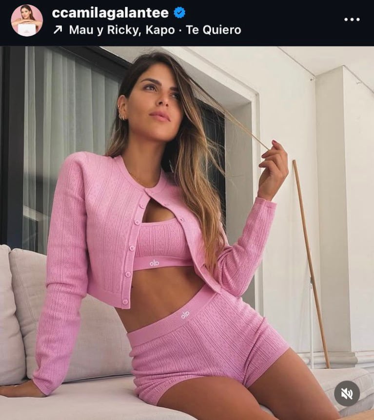 Camila Galante impone tendencia con sus looks deportivos total pink (Foto: Instagram/@ccamilagalantee).