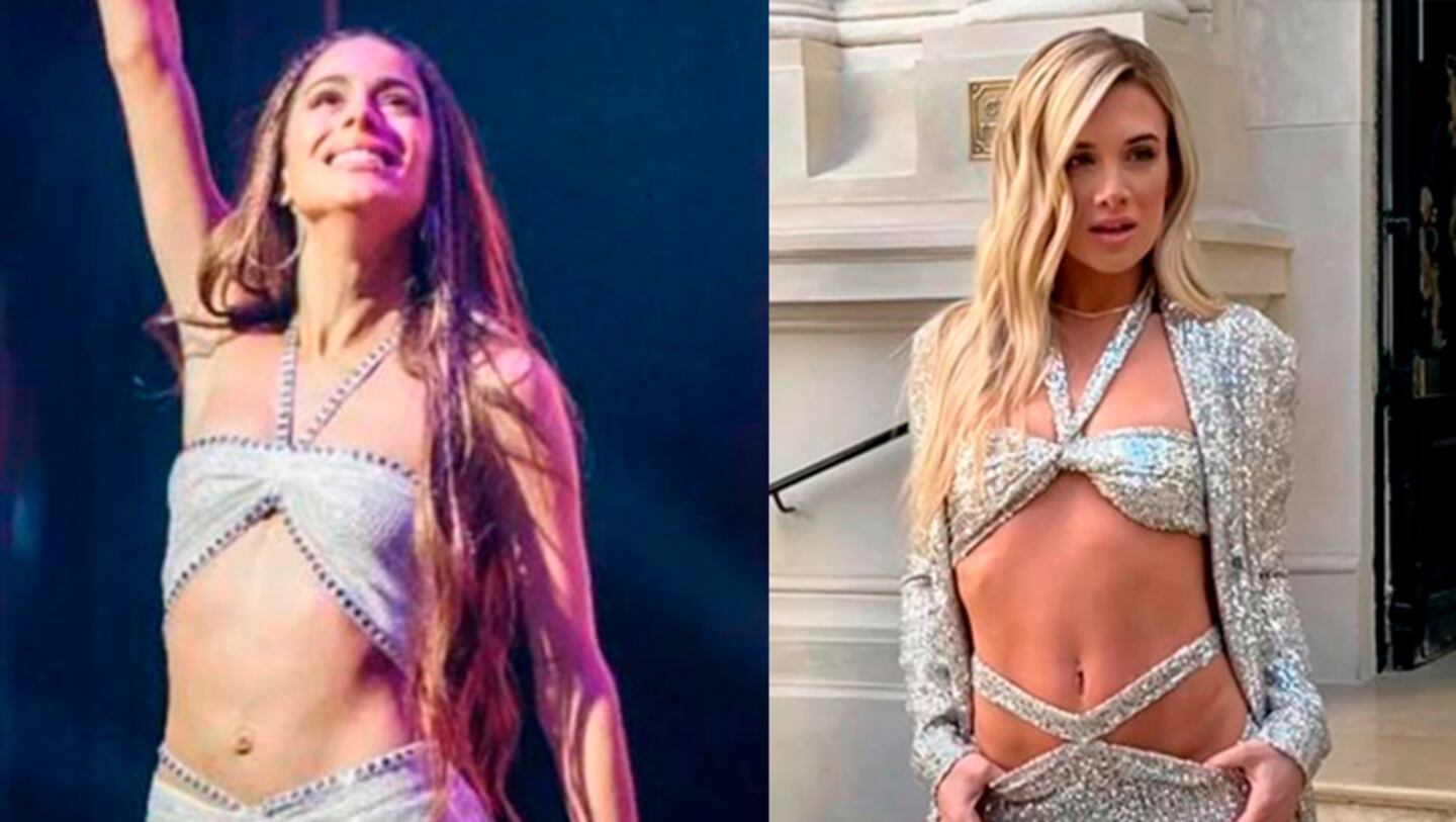 Camila Homs eligió un look igual al de Tini Stoessel en sus shows.