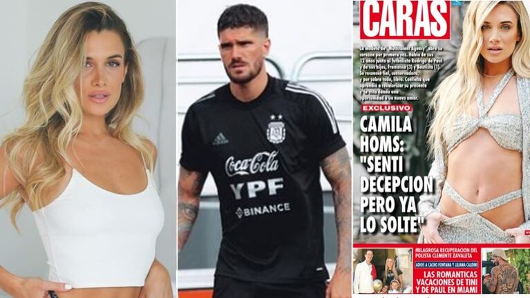 Camila Homs protagonizó su primera tapa, tras la separación de Rodrigo de  Paul, con una fuerte declaración