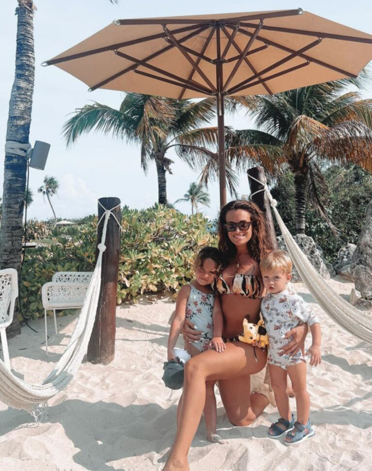 Camila Homs se fue de vacaciones con sus hijos a Playa del Carmen: las mejores fotos de su estadía
