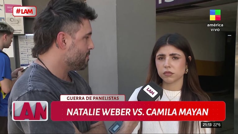 Camila Mayan habló en LAM (Foto: captura de América).