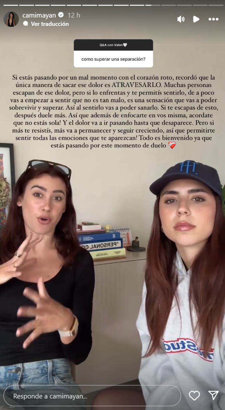 Camila Mayan reveló cómo superó su separación de Alexis Mac Allister: “Hay que atravesar el dolor”