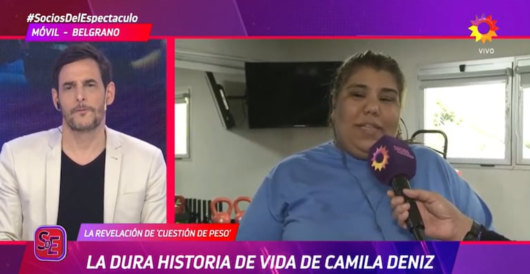 Camila reveló el importante rol de Thiago Medina y Daniela Celis durante su debut en Cuestión de Peso