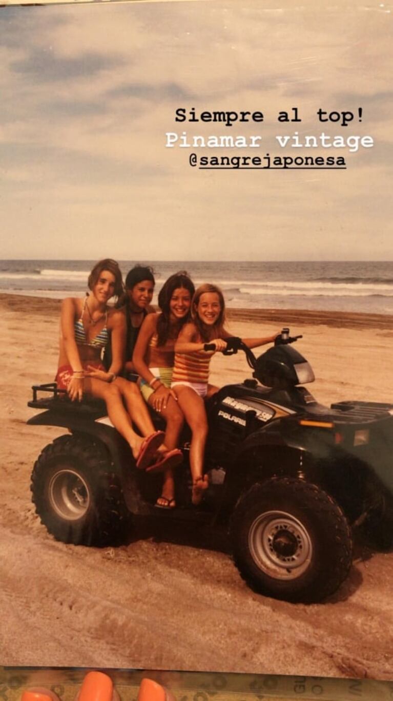 Camila Salazar compartió sus fotos retro con Lali Espósito, la China Suárez, Cande Vetrano y Gastón Soffritti