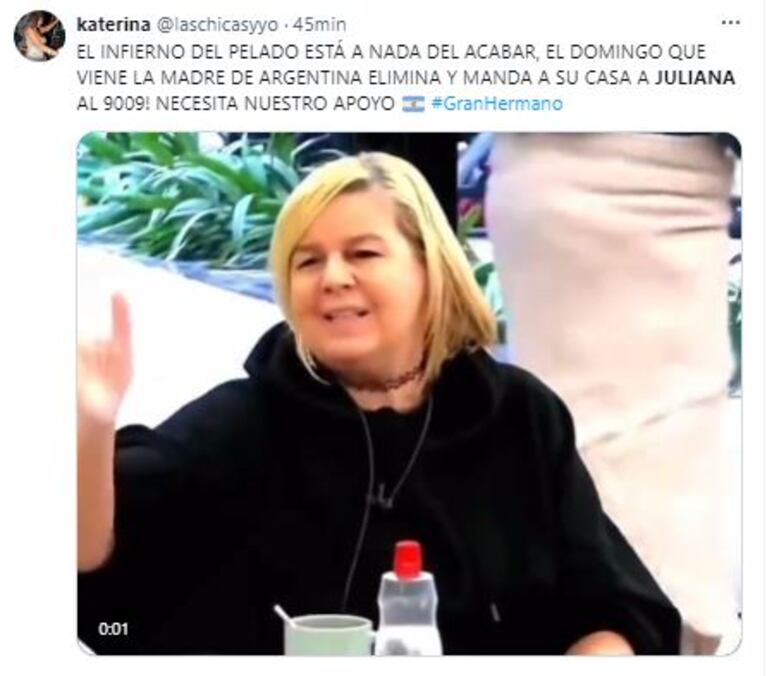 Campaña de Twitter a favor de Virginia de Gran Hermano (Foto: Twitter)