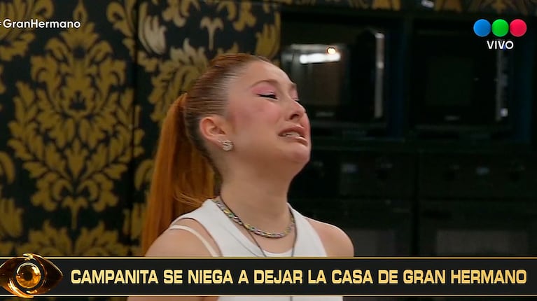 Campanita fue eliminada, se negó a irse y el Big tomó medidas en vivo