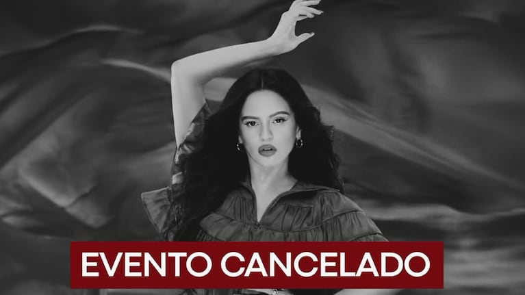 Cancelaron un evento de Rosalía en Córdoba por el clima hostil