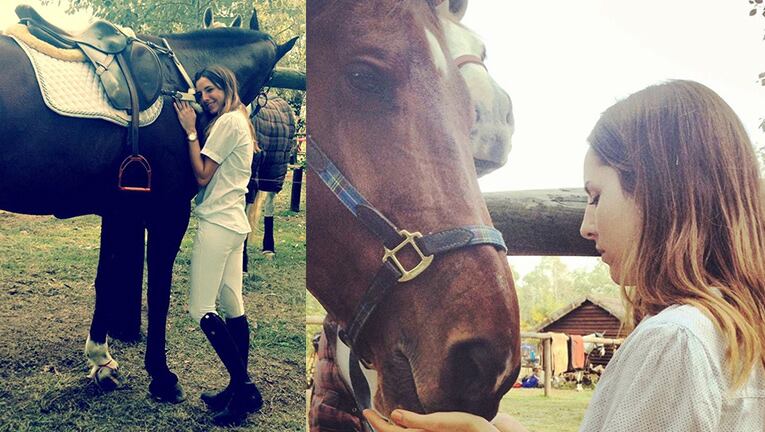 Cande encontró en los caballos el apoyo que necesitaba.