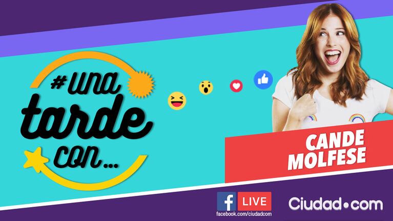 Cande Molfese, en #UnaTardeCon por Facebook Live.