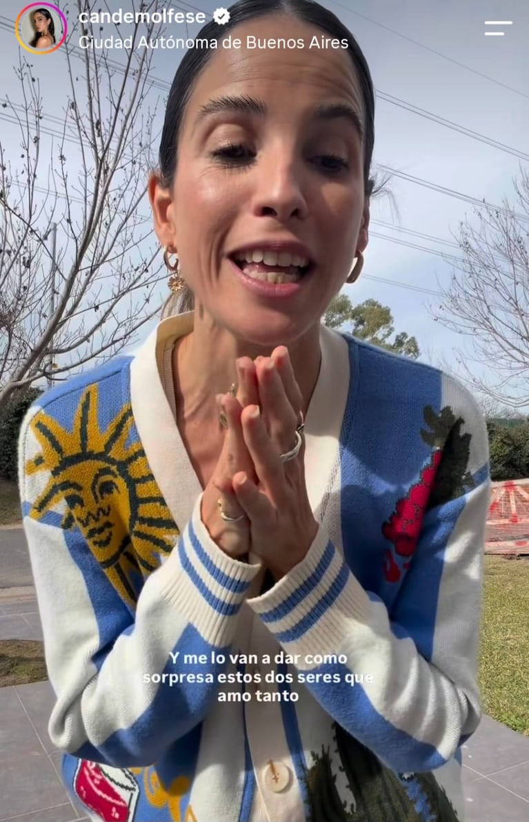 Cande Molfese reveló el sexo de su primer hijo (Foto: Instagram/@candemolfese).