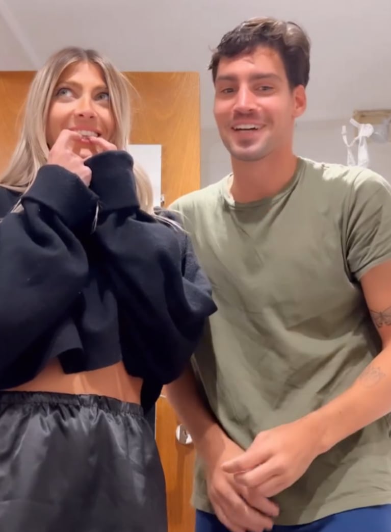 Cande Ruggeri compartió el dulce video de cuando se enteró de que estaba embarazada por primera vez