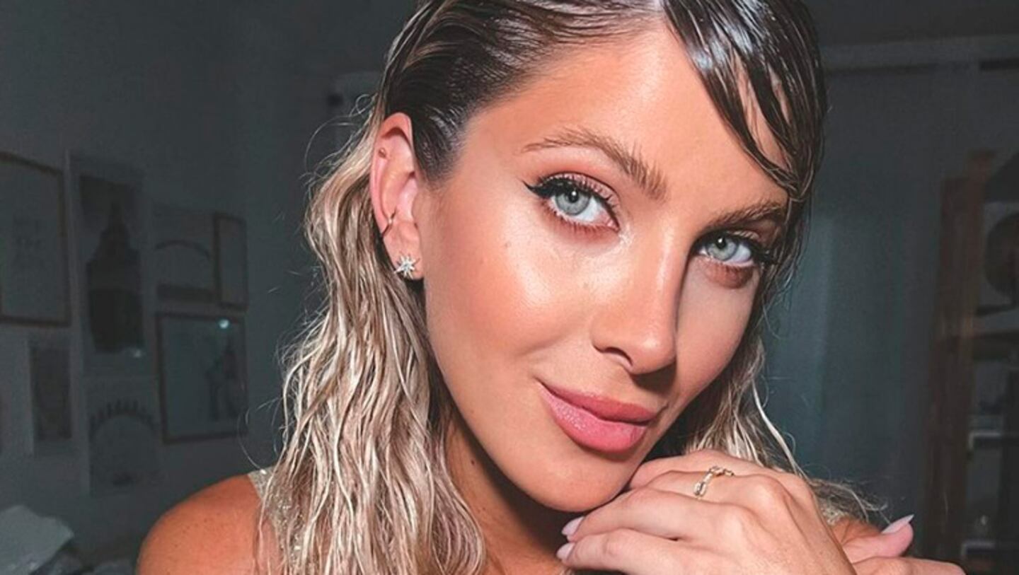 Cande Ruggeri compartió una dulce foto del rostro de Vita a una semana de su nacimiento.