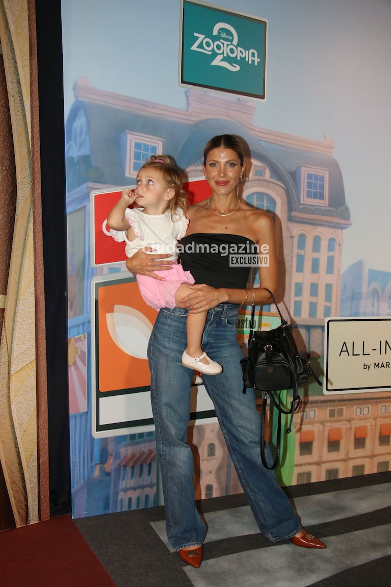 Cande Ruggeri en el estreno de Zootopia (Foto: Movilpress).