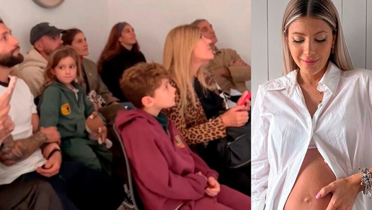 Cande Ruggeri fue con toda su familia a ver la ecografía 5D que tiene como protagonista a su bebita en camino.