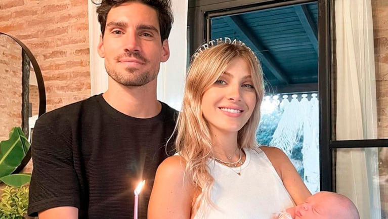 Cande Ruggeri y Nico Maccari compartieron las significativas fotos de su primera salida con su beba.
