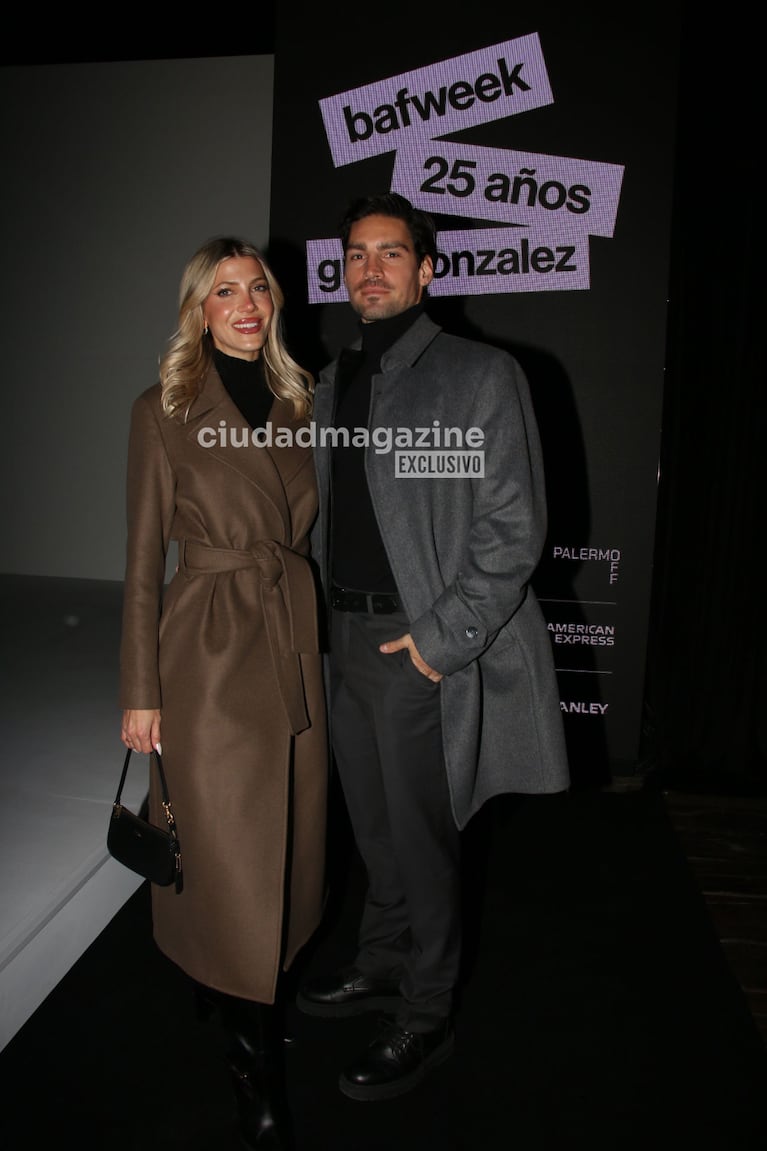 Cande Ruggeri y Nico Maccari en el BAFWEEK (Foto: Movilpress).
