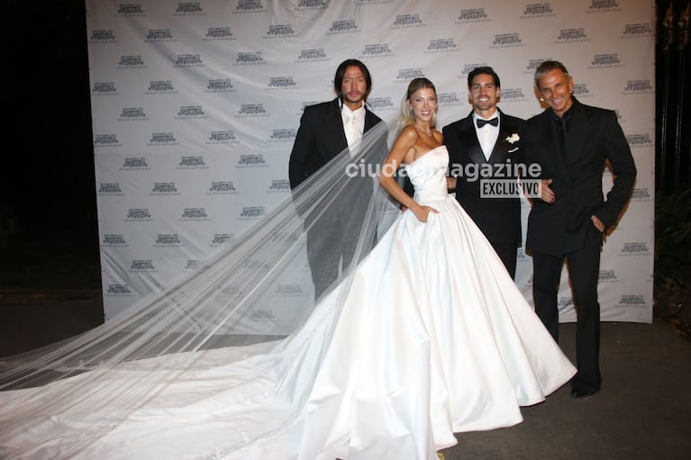 Cande Ruggeri y Nicolás Maccari se casaron y mostraron sus looks (Foto: Movilpress).