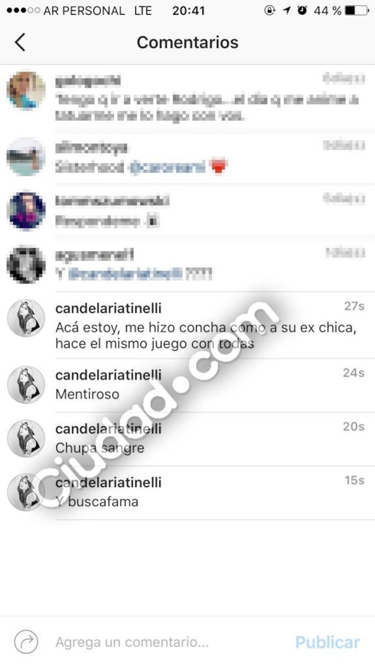 Cande Tinelli apuntó contra su exnovio: "Es una mala persona; infidelidad, mentiras y busca fama"