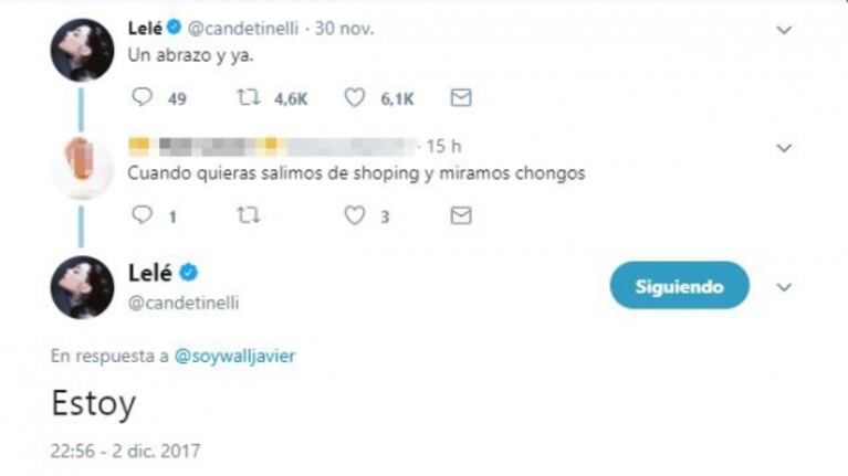 Cande Tinelli confirmó su separación de Franco Masini y publicó fuertes tweets: "El error está en desaparecer cuando más uno necesita al otro"