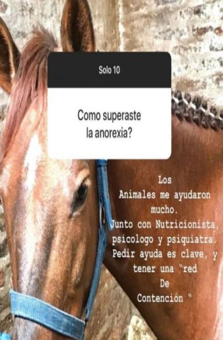 Cande Tinelli contó cómo logró recuperarse de la anorexia cuando era adolescente: "Los animales me ayudaron mucho"